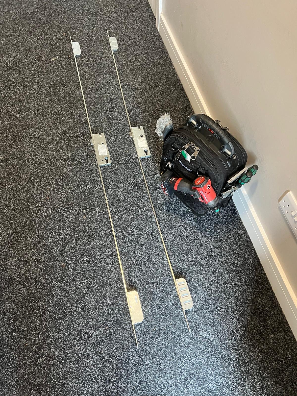 Full multipoint mechanism replacement on a uPVC door by a Sheffield locksmith